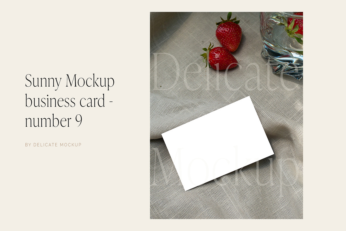 Sunny Mockup Business Card - 9, a Print Template by Delicate Mockup (Photo 1 of 2)