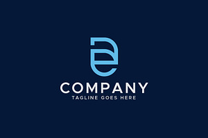 ae letter outline logo design, a Branding & Logo Template by Amadul11
