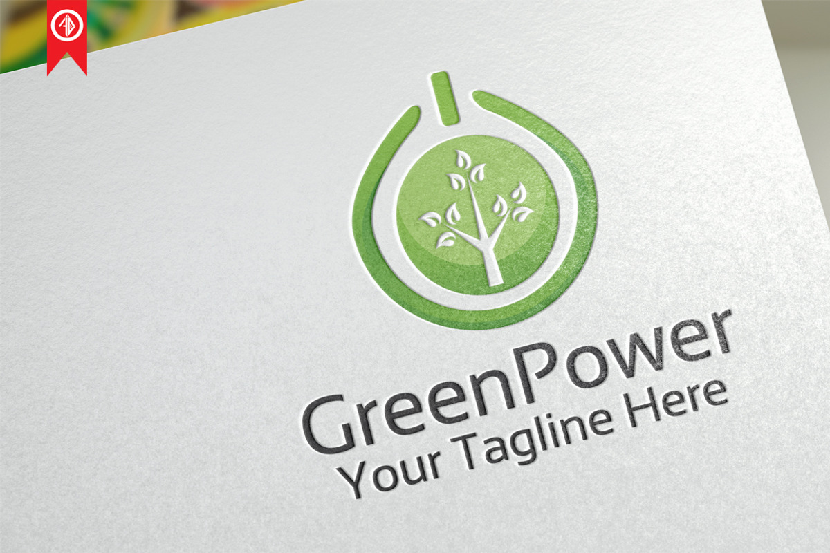 Green Power / Energy - Logo Template, a Branding & Logo Template by Artha Desain (Photo 1 of 5)