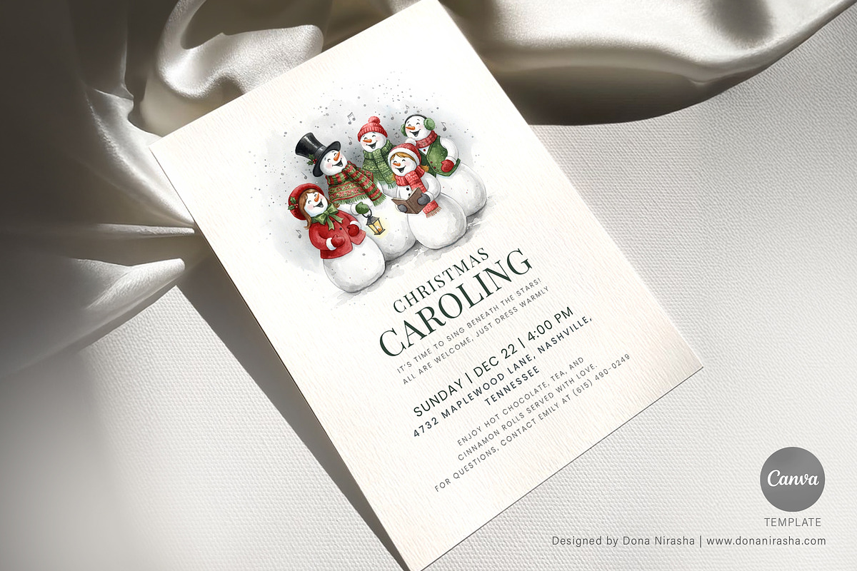 Christmas Invite Canva Temp - 29, a Marketing Template by BloomToLife By Dona (Photo 3 of 5)