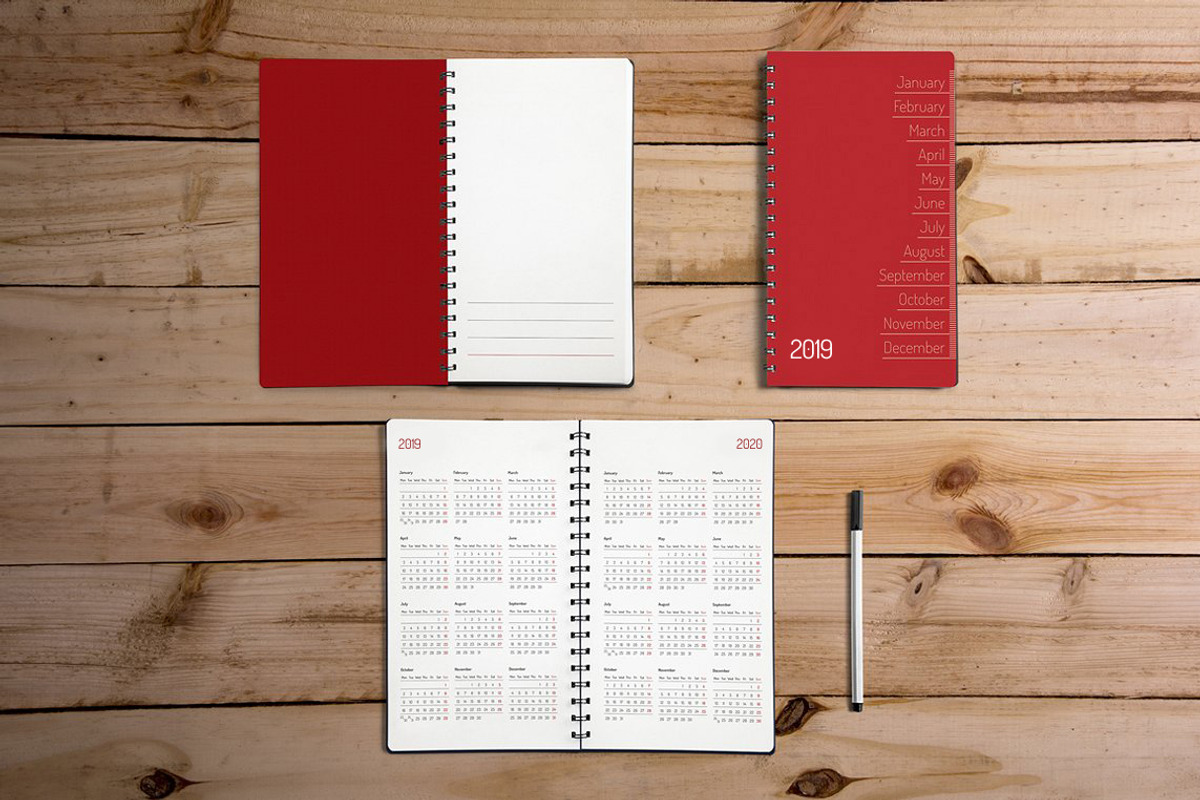 Pocket planner 2019, a Stationery Template by GFXTemplate (Photo 2 of 3)