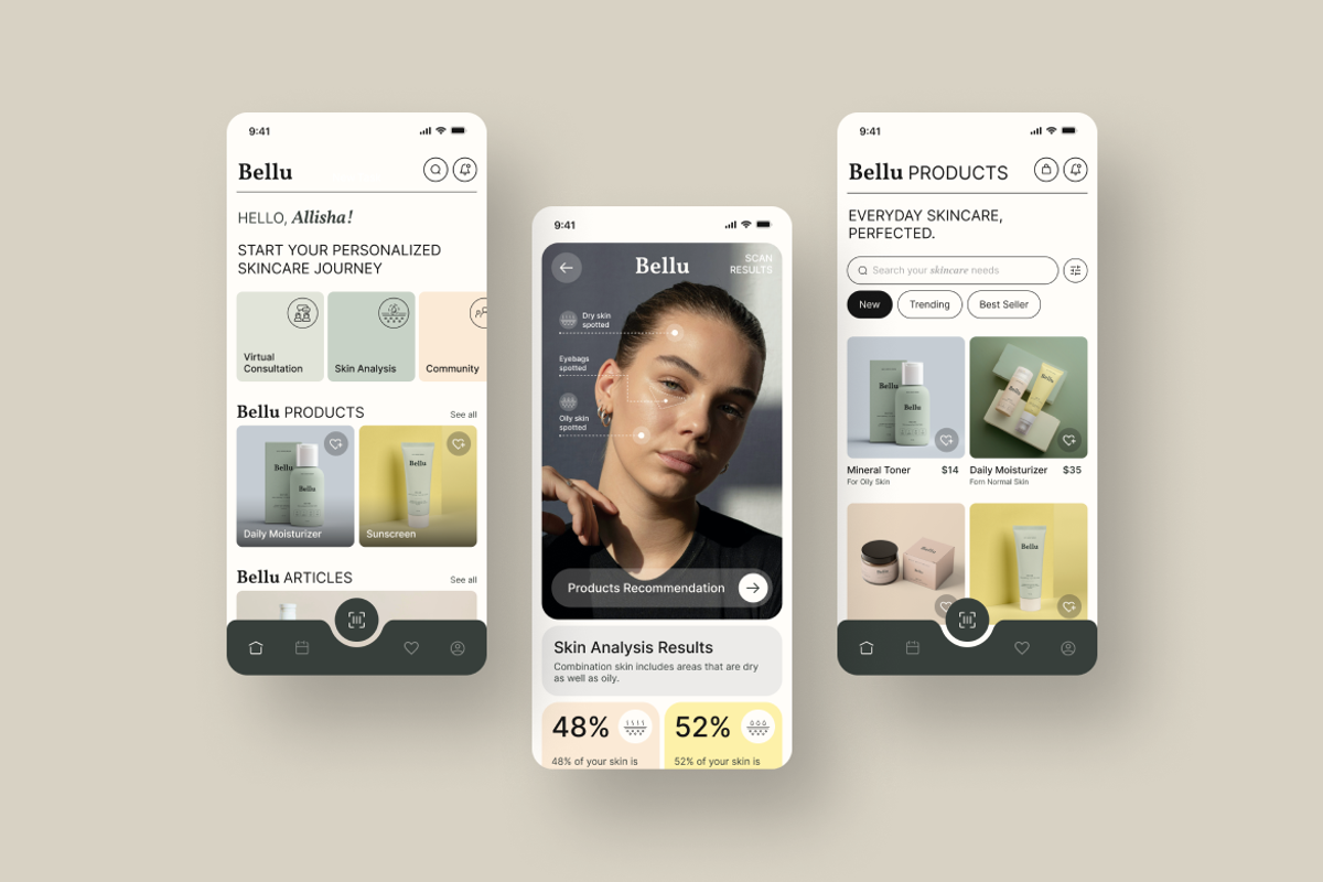 Bellu - Skin Care App, an App Template by Rahardi Creative (Photo 2 of 4)