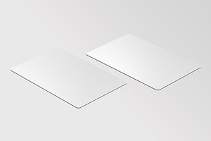 Round Corners Business Card Mockup