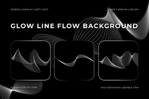 Glow Line Flow Background, a Background Graphic by Pitchlook.Studio