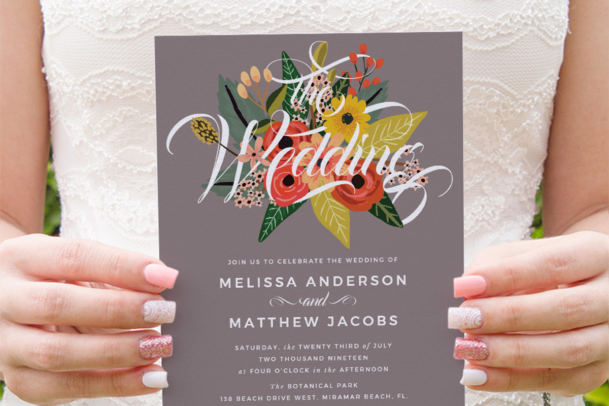 In Between the Blooms Invitations, an Invitation Template by Inkpower (Photo 3 of 7)