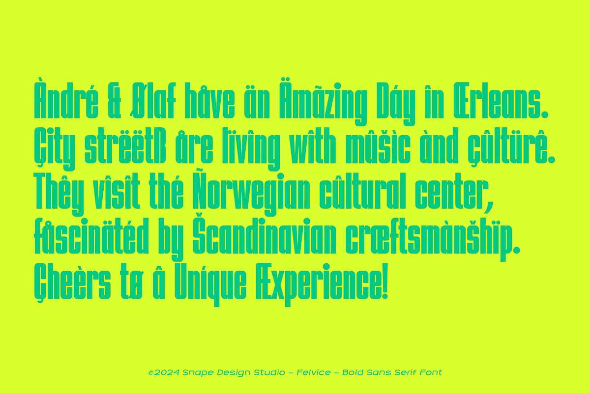Felvice - The Bold Font, a Sans Serif Font by Snape Design Studio (Photo 8 of 12)