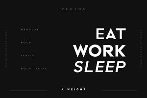 Vector A Logo Sans Typeface