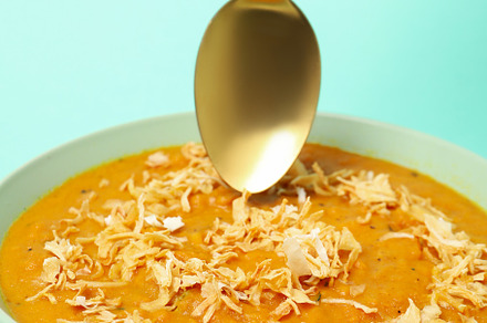 Concept of tasty food, sweet potato puree, a Food & Drink Photo by AtlasStudio PRO