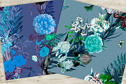 Blue vintage seamless patterns, a Pattern Graphic by NastiaDesignsPrints (Thumbnail 8 of 10)