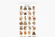 Nursery Viking Tale Watercolor Set, an Object Illustration by Pati Paints (Thumbnail 3 of 9)