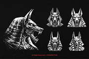 10 Bundle Dark Art Egypt Anubis, an Illustration by Morspective (Thumbnail 3 of 7)