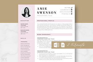 Modern Resume Template - Amie