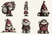 Whimsical Christmas Santa Clipart, an Illustration by DreamCafeArt (Thumbnail 3 of 3)