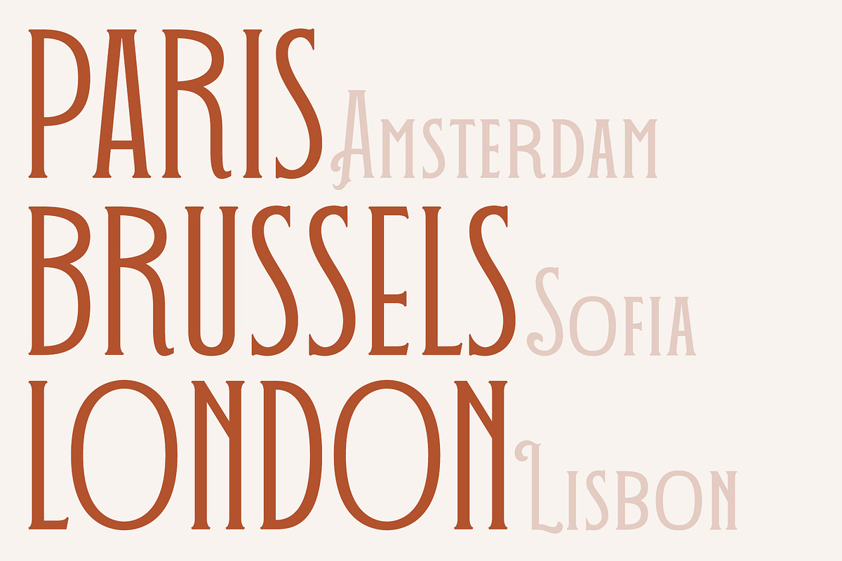 DECOHEAD Serif Elegant Art Deco Font, a Font by Headfonts (Photo 5 of 10)