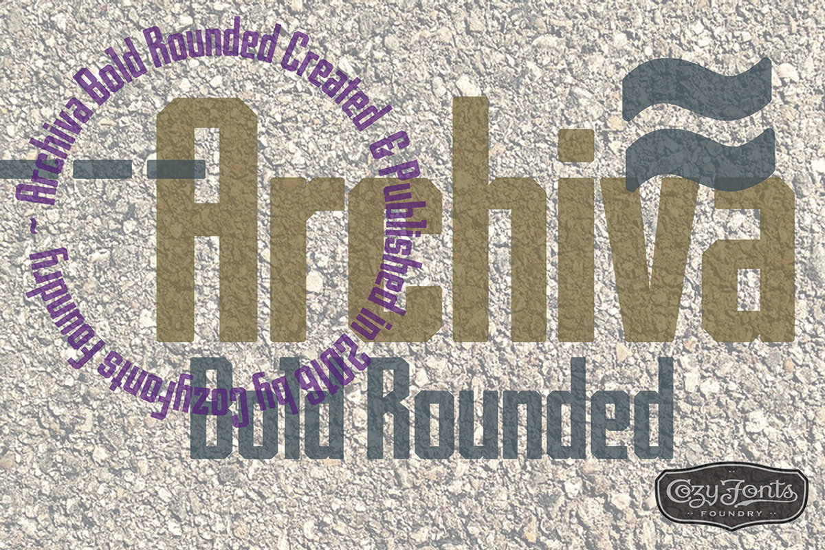 Archiva Bold Rounded preview 3