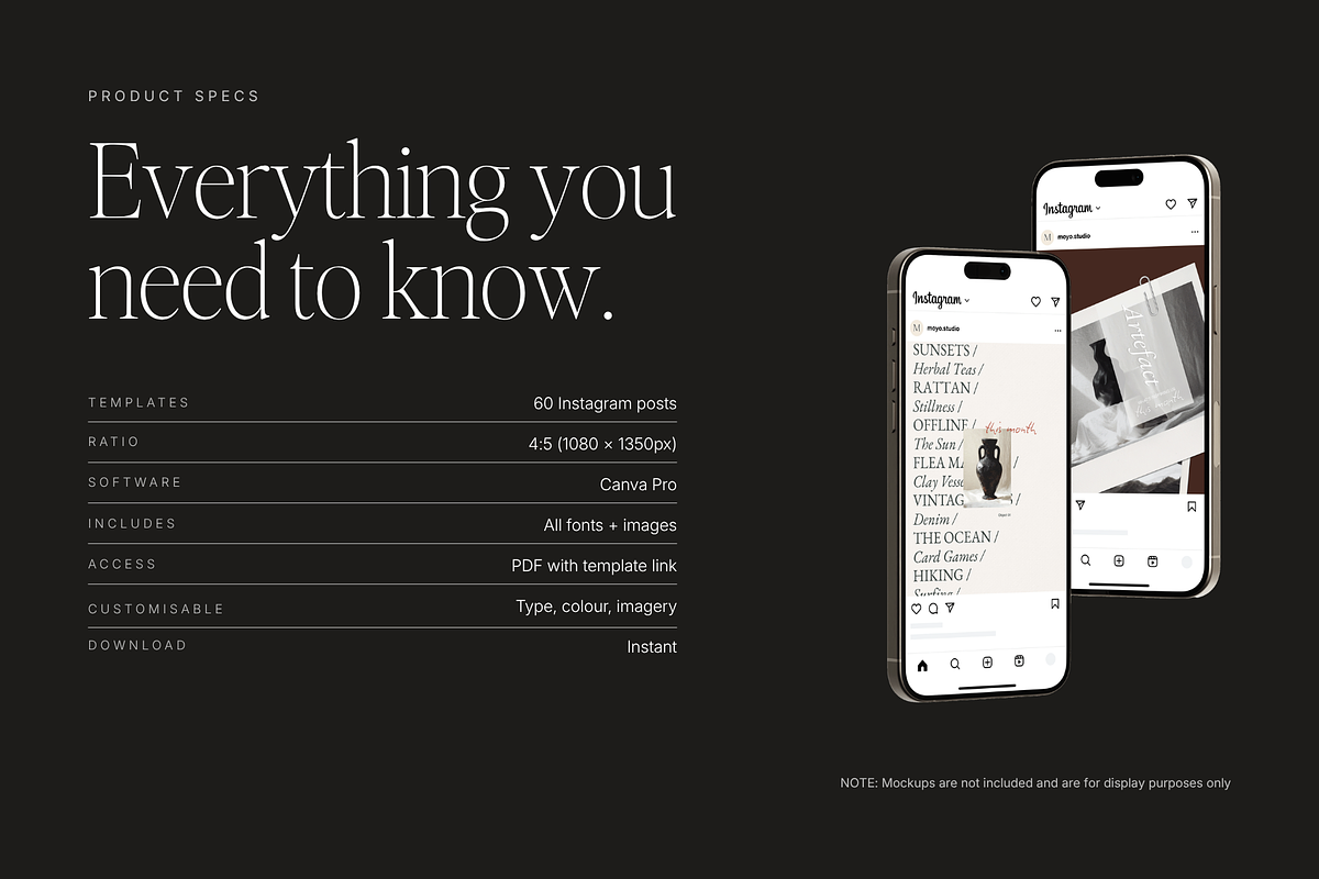 60 Canva Instagram Templates, a Social Media Template by Moyo Studio (Photo 11 of 11)