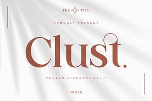 Clust - Modern Serif Elegant