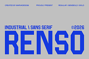 Renso Fonts, a Sans Serif Font by Marvadesign (Thumbnail 1 of 10)