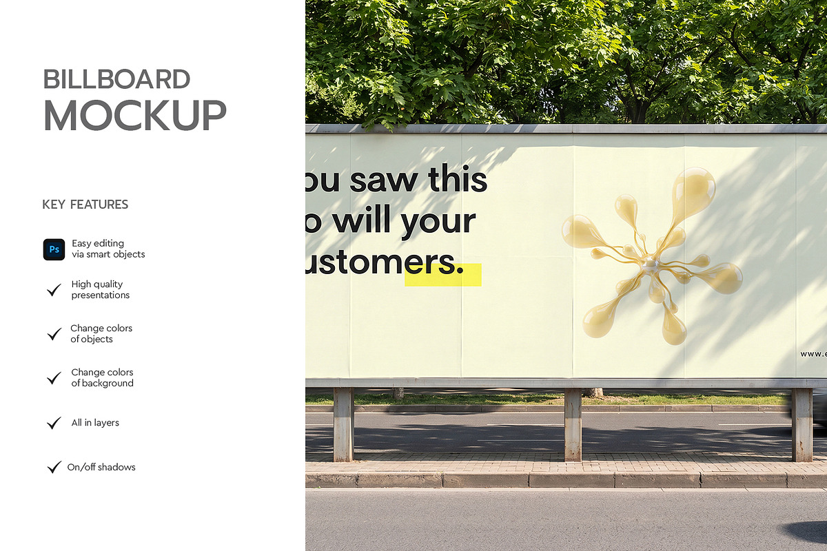 Outdoor Billboard Advertising Mockup, an Advertising Mockup by graphypix (Photo 2 of 4)