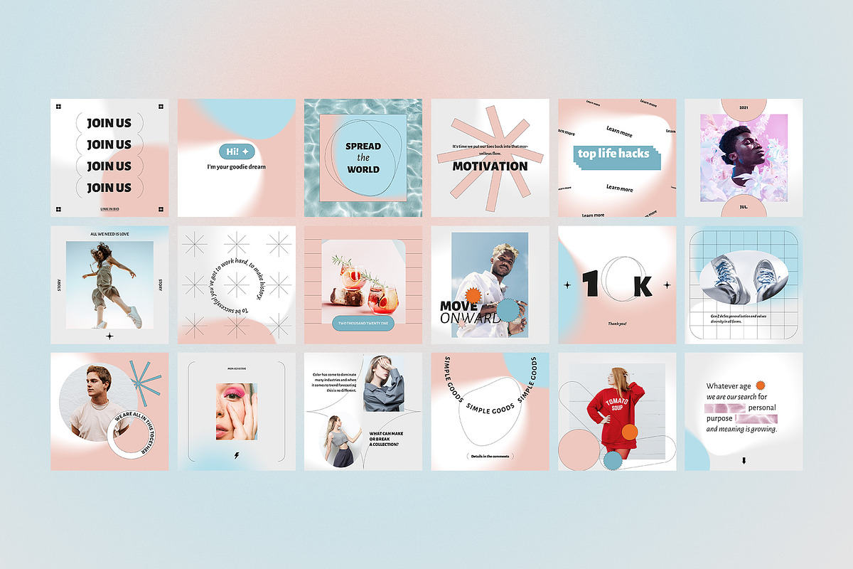 Instagram Templates | Canva & PS, a Social Media Template by BigWeek (Photo 3 of 9)