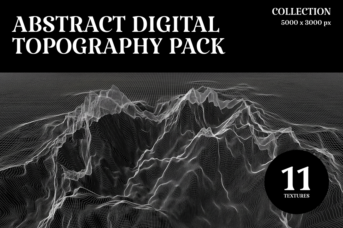 Abstract Digital Topography Pack, a Texture Graphic by PopotLane (Photo 1 of 6)