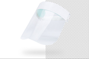 Face Shield Side View Psd