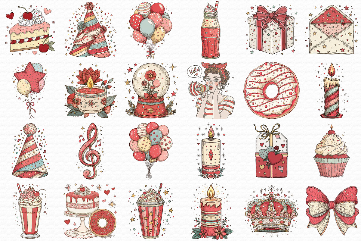 Hand Drawn Birthday Png, an Illustration by Libby Wishes (Photo 2 of 7)