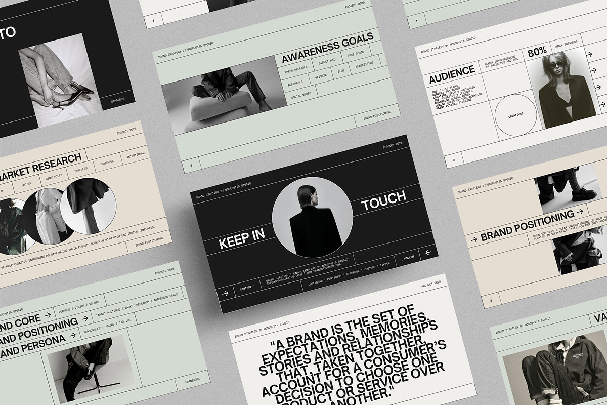 Brand Strategy Presentation Template, a Presentation Template by Moscovita Studio (Photo 2 of 9)