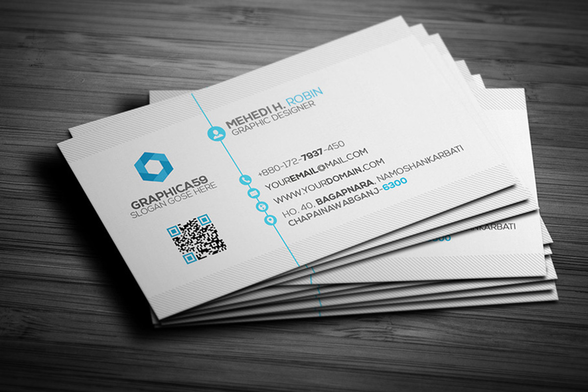 Simple Business Card Design vol-02, a Business Card Template by graphica59 (Photo 1 of 6)