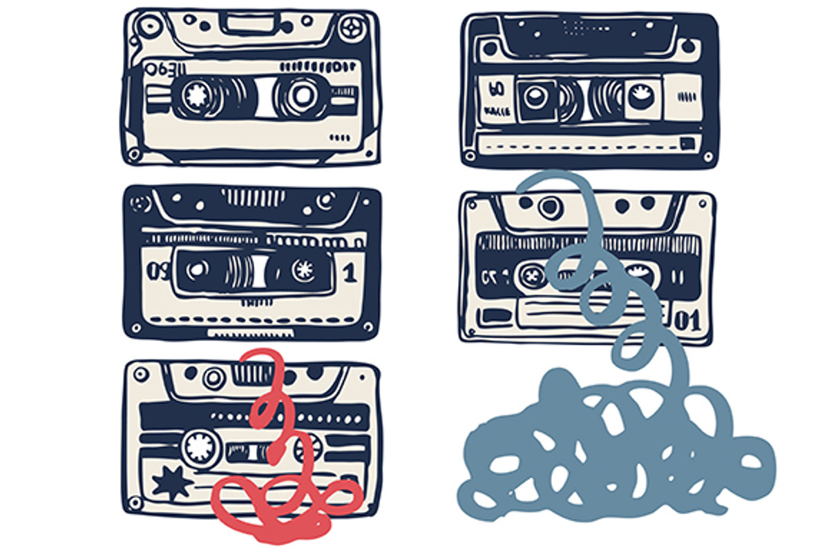 Old tapes, an Illustration by Tanya Akhmett (Photo 8 of 9)