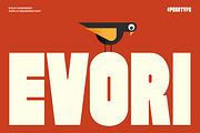 Evori - Bold Condensed Display Font, a Sans Serif Font by Pekotype (Thumbnail 1 of 15)