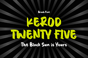 Kerod Twenty Five - Brush Font, a Handwritten Font by Sronstudio (Thumbnail 1 of 10)