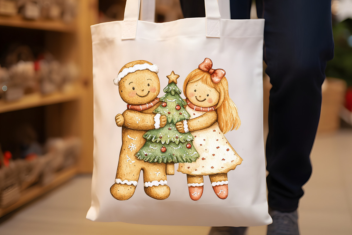 Cute Christmas Gingerbread Man Clipa, an Illustration by Rose Art (Photo 5 of 7)
