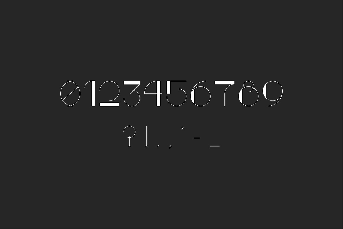 CARSTON minimalistic font design preview 5