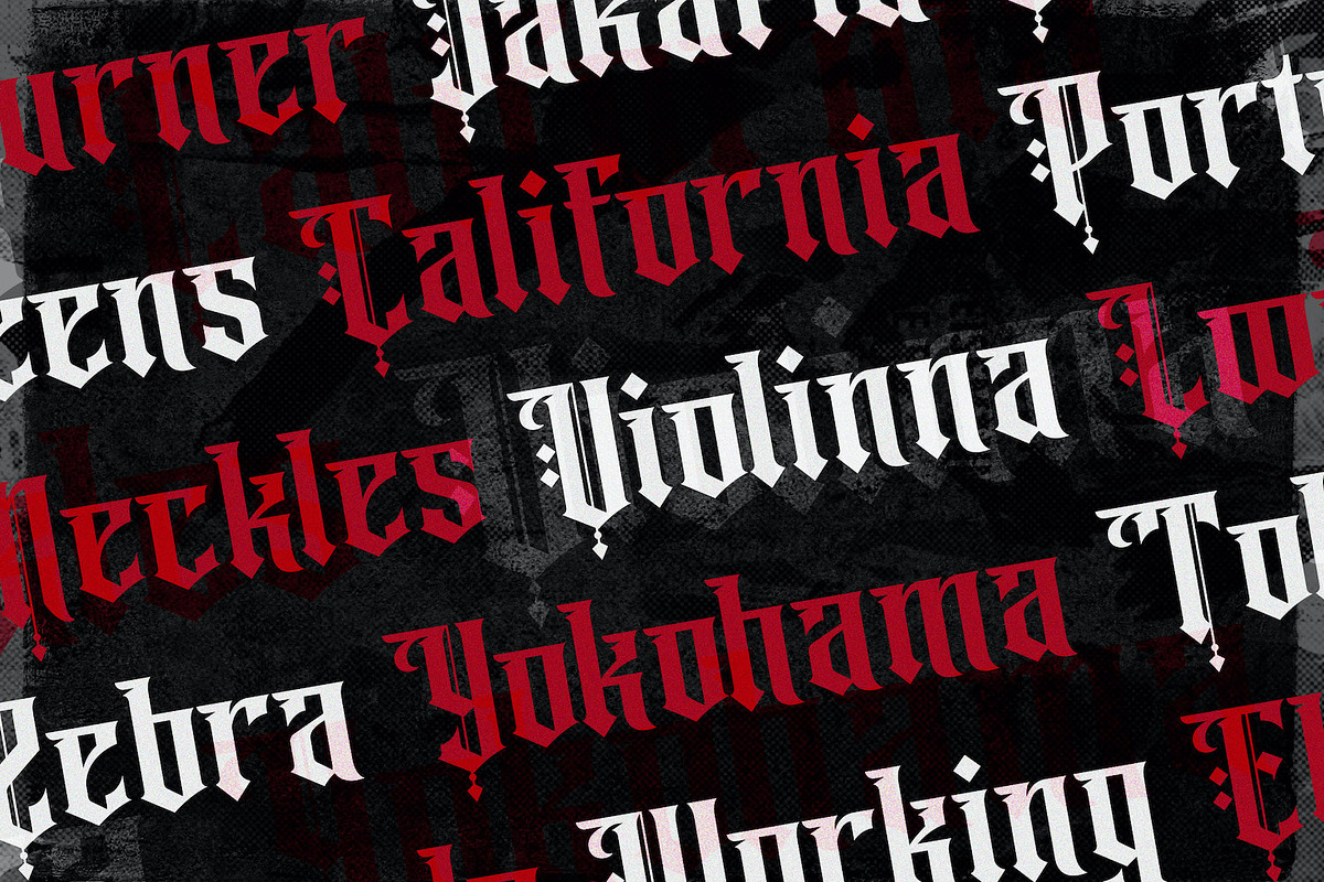Angel Rhapsody - Blackletter Font, a Blackletter Font by StringLabs (Photo 3 of 10)