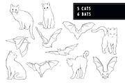 Classic Halloween Inky Illustrations, a Decorative Illustration by The Digital Prop Shop (Thumbnail 2 of 7)
