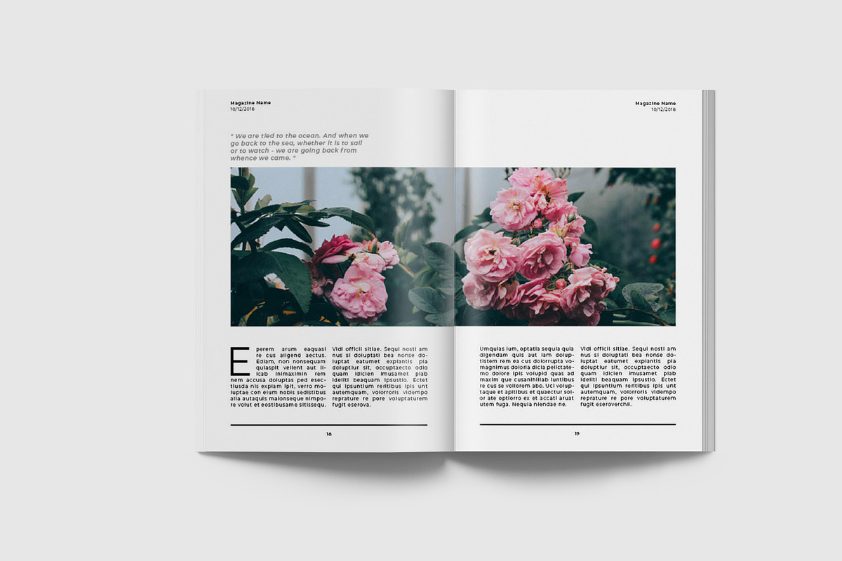 A5 Minimal Magazine Template III, a Magazine Template by Uloel Design (Photo 11 of 12)