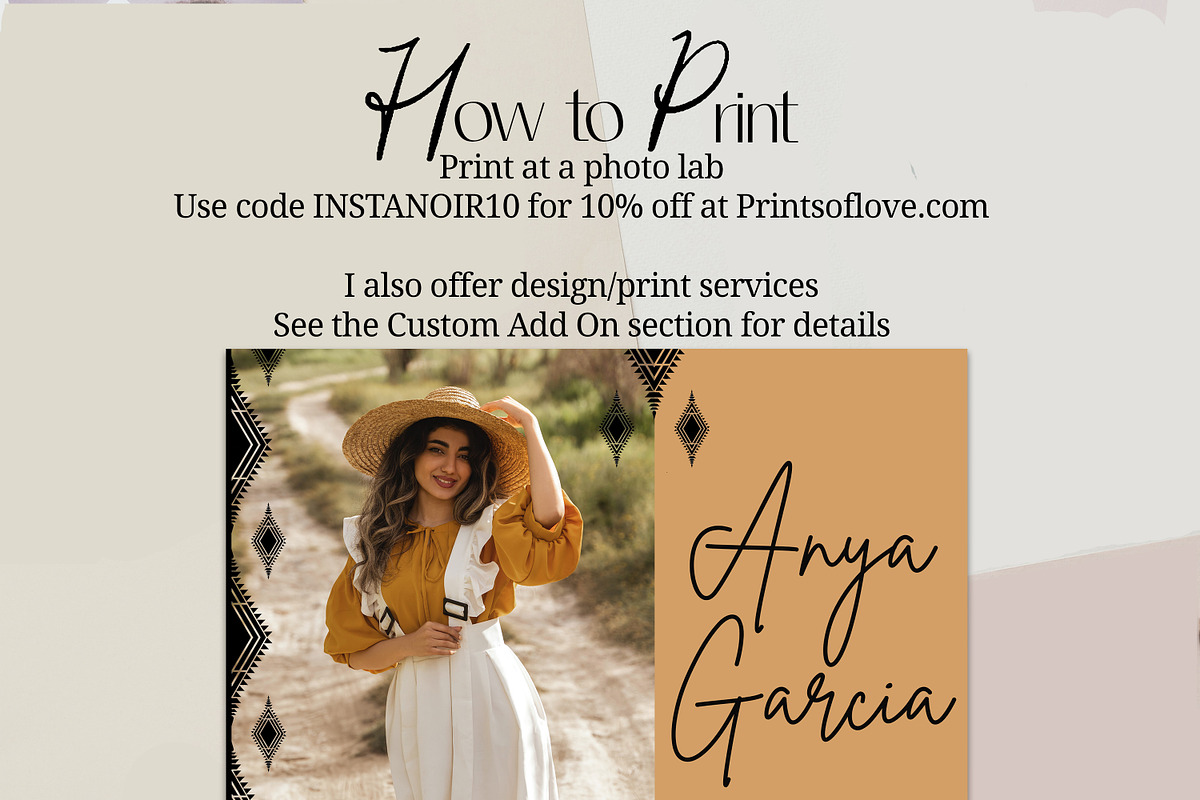 Photoshop Grad Card & Digital Invite, a Card Template by InstaNoirDesigns (Photo 3 of 8)