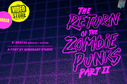 X-Rental - 1980s Retro Horror Font, a Handwritten Font by Wingsart Studio (Thumbnail 5 of 15)