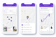 Map App UI Kit Bundle, an App Template by Betush