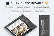 Cafe House Restaurant App UI Kit, an UI Kit Template by App Innovation (Thumbnail 6 of 8)
