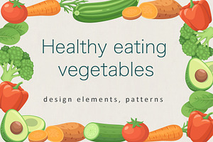 Healthy Eating: Vegetables, a Food Illustration by Artspace