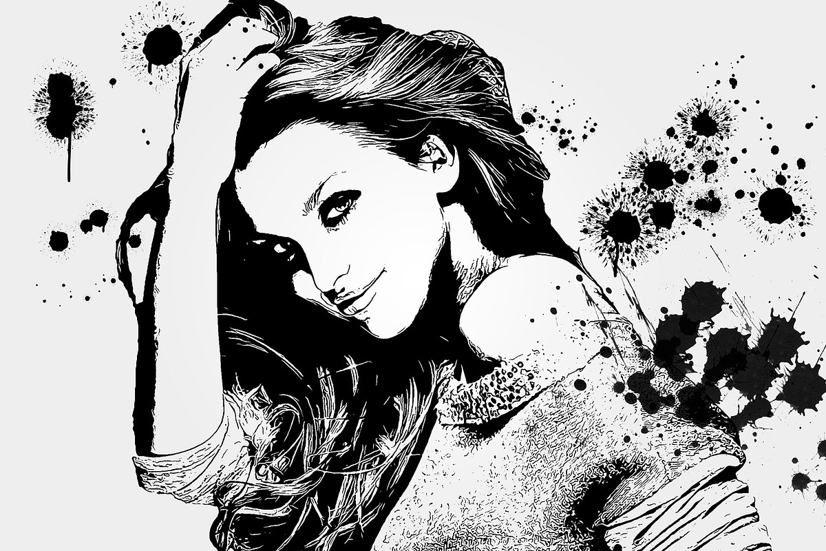 Vector Splash Photoshop Action, an Action Add-On by designvillage (Photo 5 of 15)