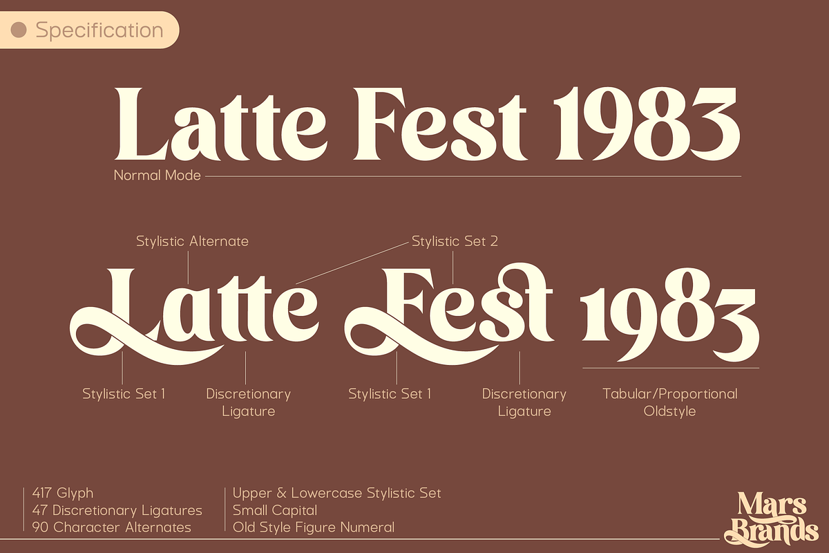 Mars Brand - Lovely Typeface, a Serif Font by Sign Studio (Photo 9 of 11)