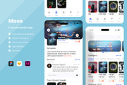 Maos - E-book Mobile Apps, an UI Kit Template by twinstd (Thumbnail 1 of 4)