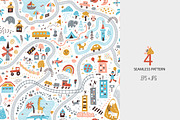 Children's World Map Play Mat, a Pattern Graphic by AllNikArt (Thumbnail 5 of 6)