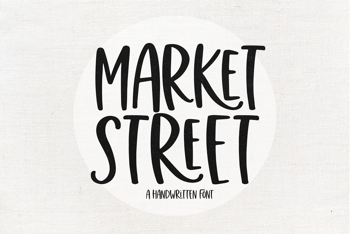 Market Street | Fun Handwritten Font