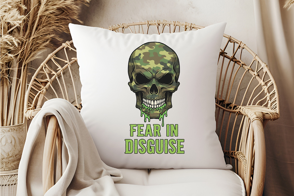 Camo Skull Halloween Sublimation, an Illustration by DreamCafeArt (Photo 5 of 6)
