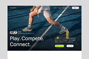 Racketon - Sports Framer Template, a Landing Page Template by Hammad Arif (Thumbnail 1 of 2)