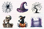 Watercolor  Haunted house, an Illustration by CreationArt (Thumbnail 2 of 6)